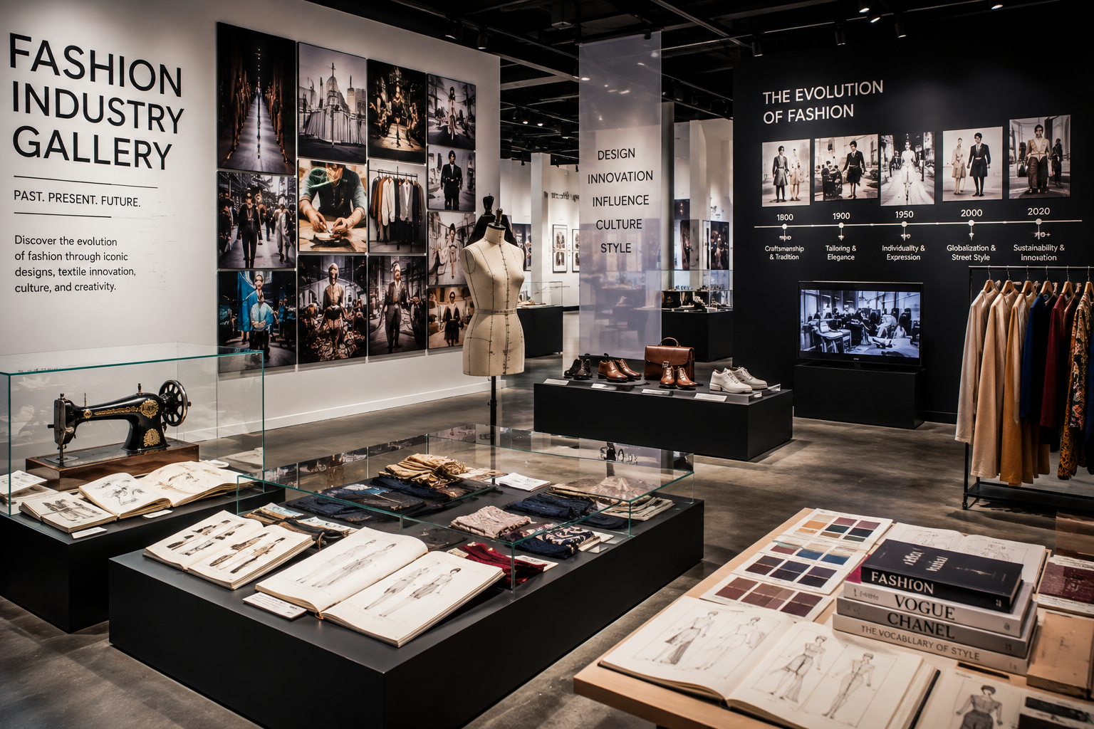Fashion industry gallery displaying designer clothing, fashion photography, textiles and modern runway designsFashion industry gallery displaying designer clothing, fashion photography, textiles and modern runway designs