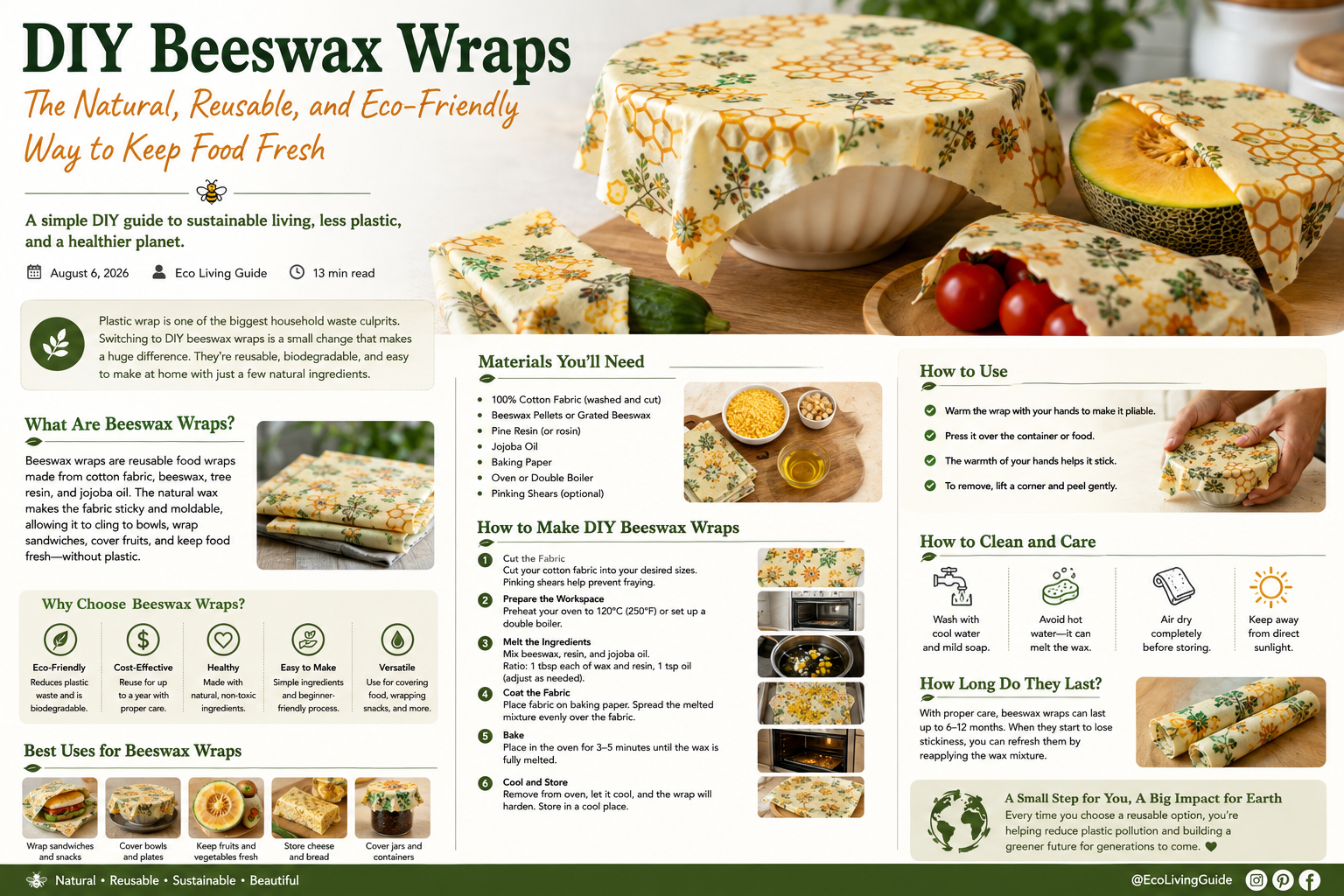 DIY Beeswax Wraps: Eco-Friendly Guide