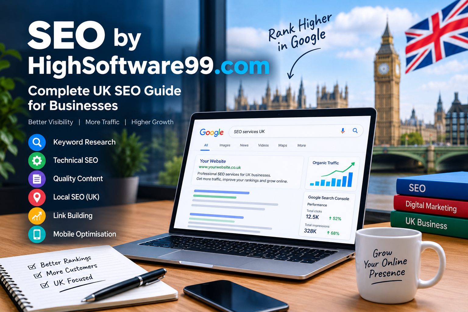 SEO by HighSoftware99.com UK SEO guide for businesses